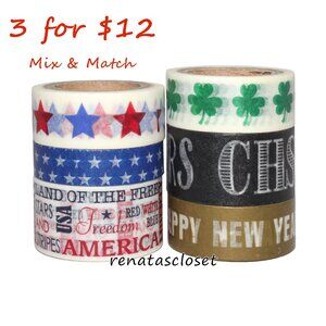 Recollections Multi-Season Seasonal Crafting Washi Tapes Set, Like New